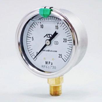 Oil-filled pressure gauge :ASK : OPG-AT-R1/4-60X25MPA