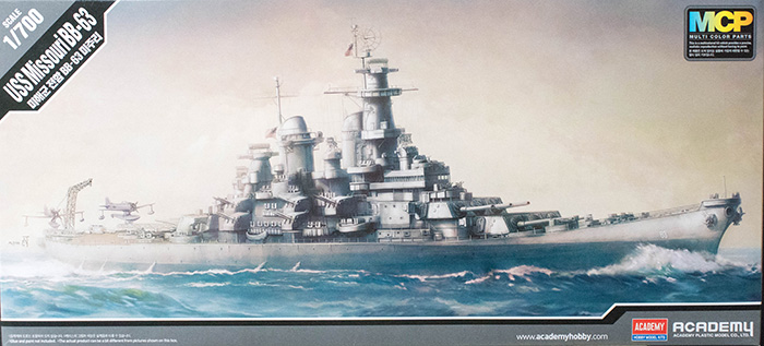 โมเดลเรือ Academy ขนาด 1/700 AC14222 USS MISSOURI BB-63 MCP (ชิ้นส่วนทำสีมาแล้ว)