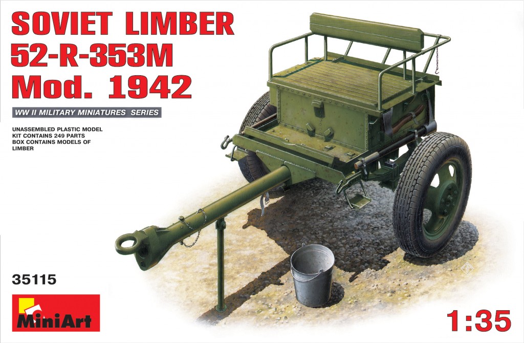 โมเดลรถไถ MiniArt ขนาด 1/35 MI35115 Soviet Limber 52-R-353M Mod. 1942