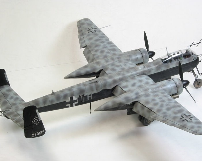 โมเดลเครื่องบิน Tamiya ขนาด 1/48 TA61057 Tamiya Heinkel He219 Uhu