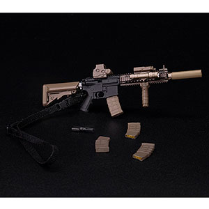 WM-04A Assault Rifle Set Black Gold 1/12 Action Figure Complete Model Option Part(Pre-order)