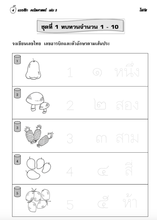 คณิตศาสตร์ เล่ม 3 (อนุบาล2) สำนักพิมพ์โฟกัส