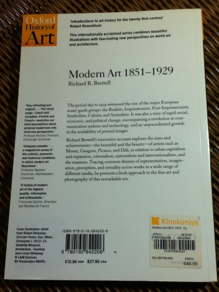 Modern Art 1851-1929/ Richard R. Brettell