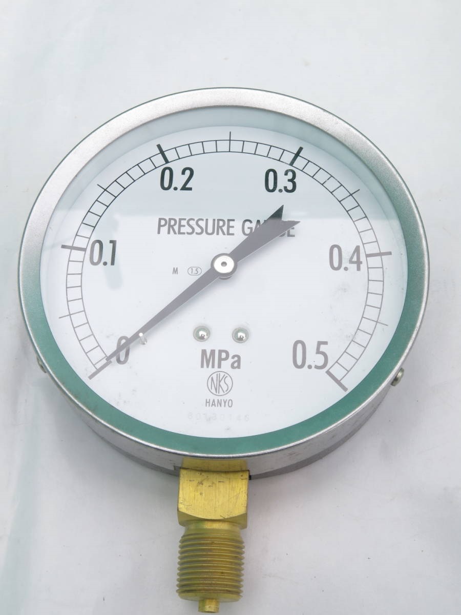NKS : Pressure gauge : GS52-131 (AT3/8B G X 100 X0.5 Mpa ) : NAGANO KEIKI
