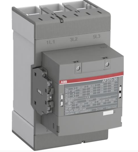 CONTACTOR, ABB, AF370-30-11-13, 100-250V50/60HZ-DC, 200KW/370