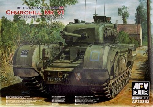 โมเดลรถถัง AFV ขนาด 1/35 AF35S52 Churchill MK.VI/75 mm.GUN