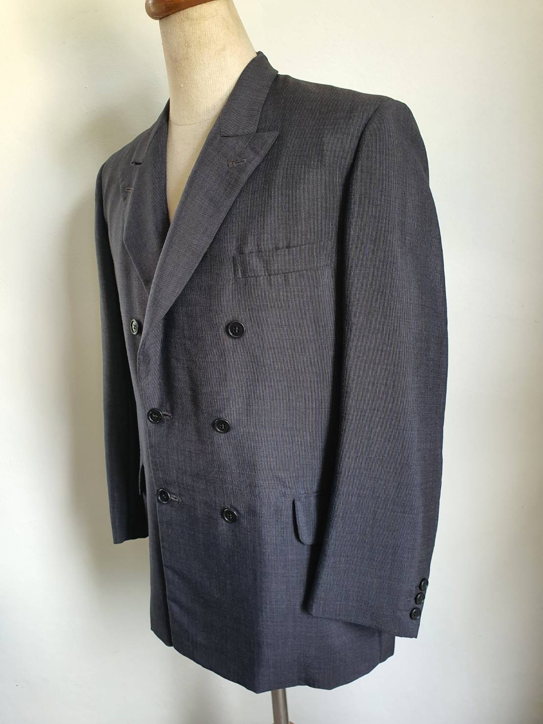SUIT-B0007 เสื้อสูท มือสอง แบรนด์ สีเทาดำ แบรนด์ ODAKYU
