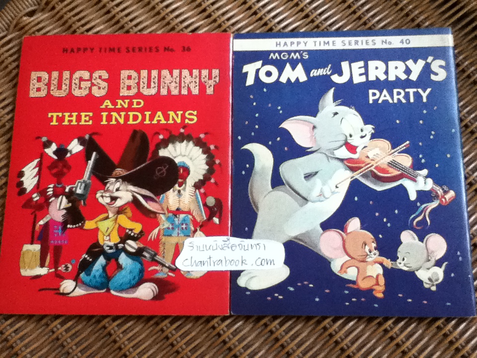 Happy Time Series No.36 BUGS BUNNY AND THE INDIANS และ No.40 TOM and JERRY'S PARTY รวม2เล่ม