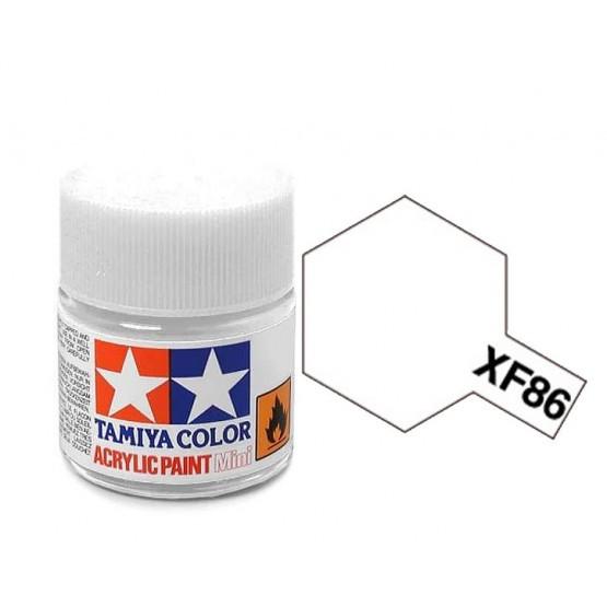 สีทาโมเดลสูตรน้ำอะคริลิกทามิย่า Tamiya Acrylic XF-86 Flat Clear (10 ml)