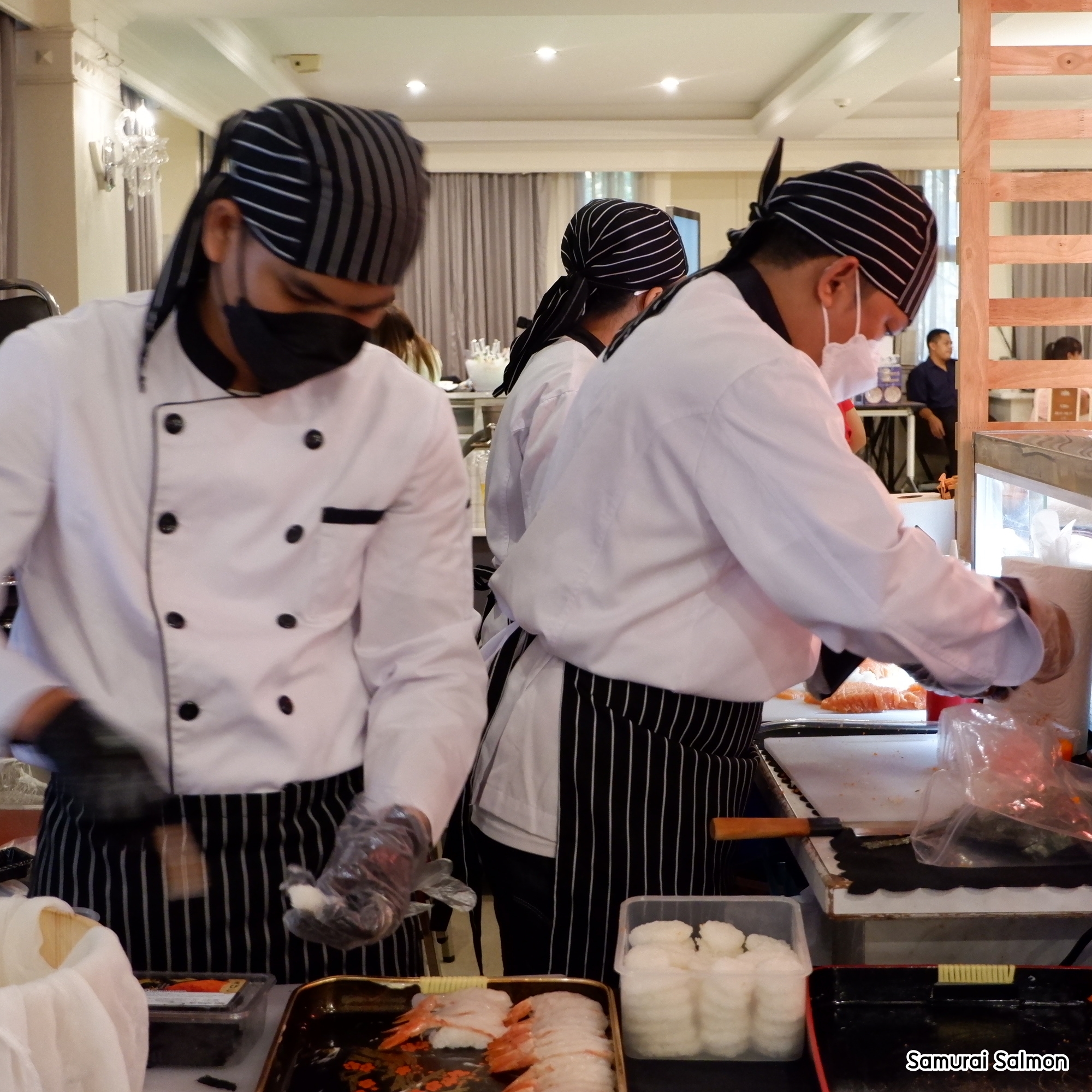 ซุ้มจัดเลี้ยงอาหารญี่ปุ่น งาน Colorful Night Party ณ วิทยาลัยป้องกันราชอาณาจักร (วปอ.)