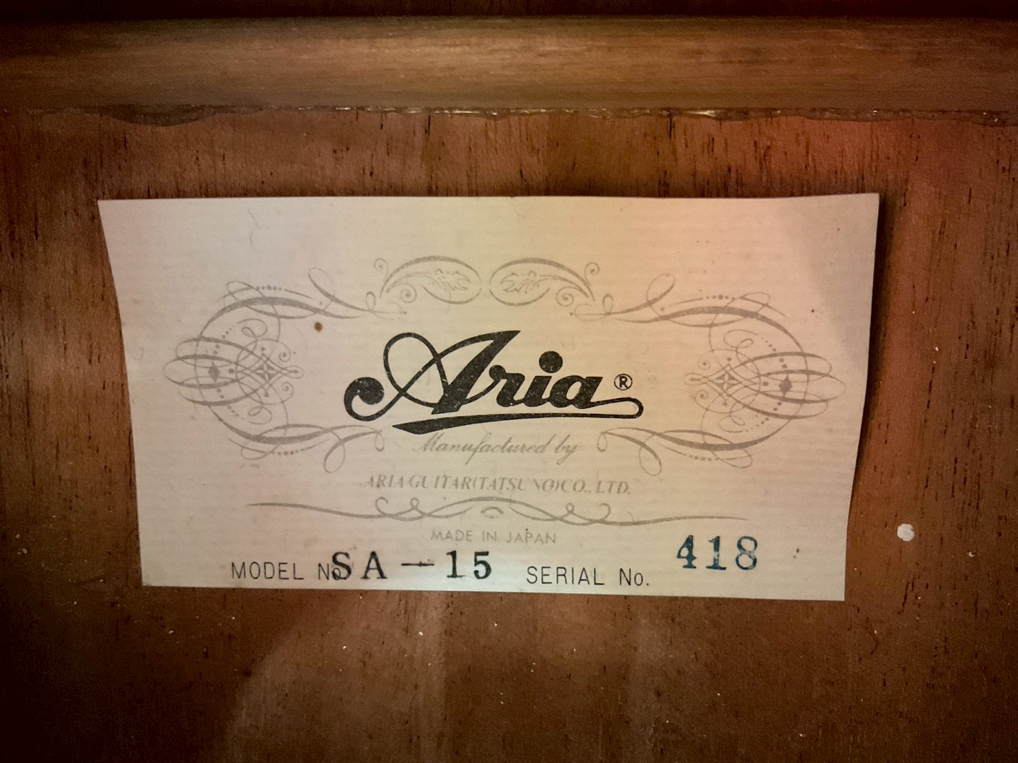 กีต้าร์คลาสสิค Aria : SA-15