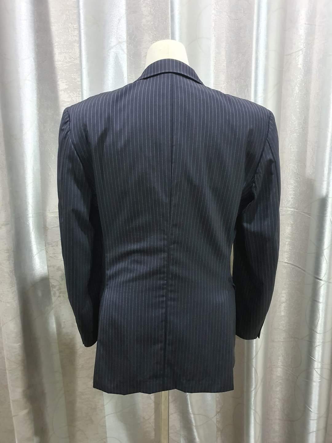 SUIT C0007 เสื้อสูท นำเข้า มือสอง สีดำ อก 39 นิ้ว