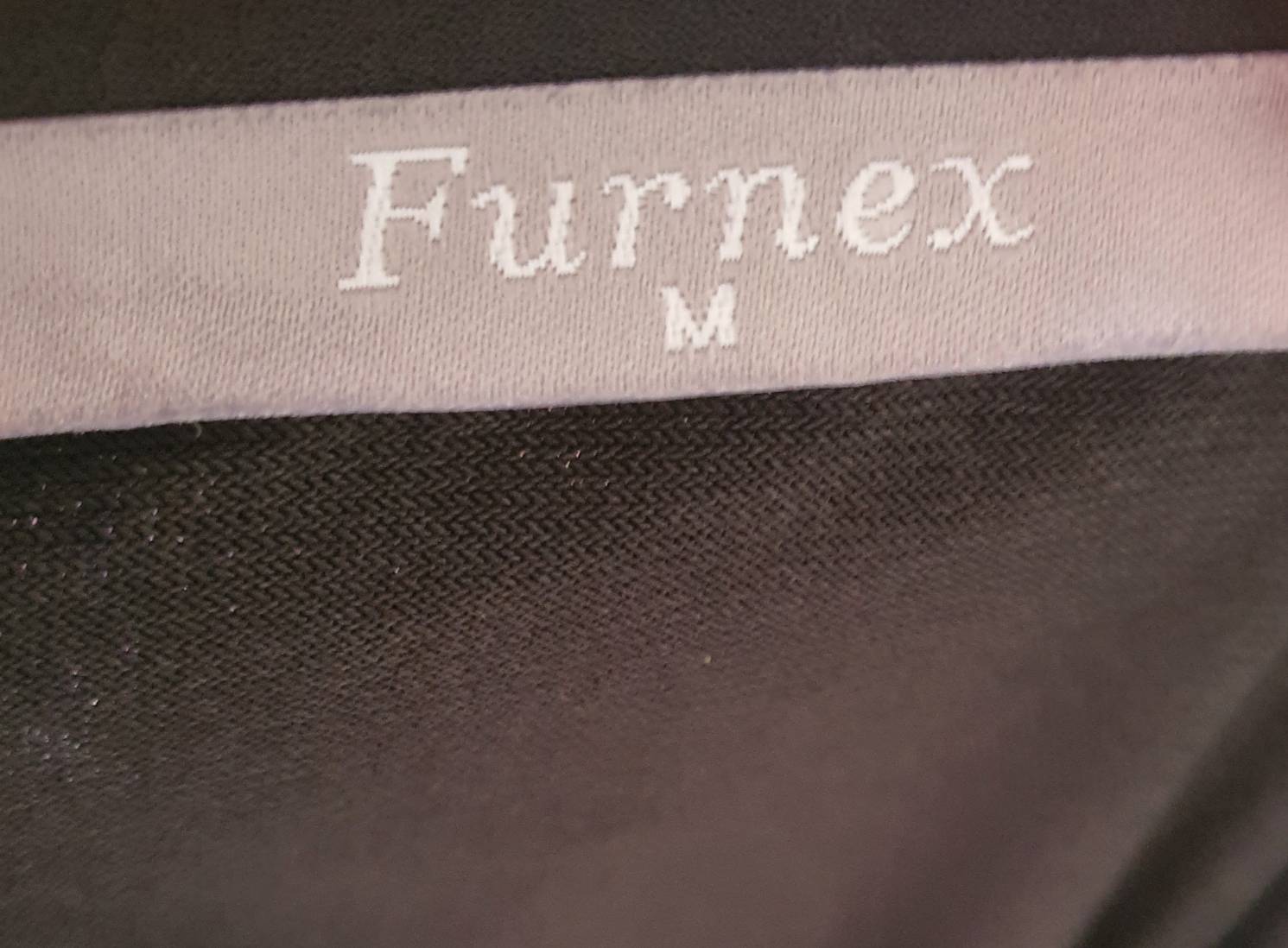 FF05838 เสื้อผ้ามือสอง ชีฟอง สีดำลายดอกไม้ Furnex อก 34-38 นิ้ว