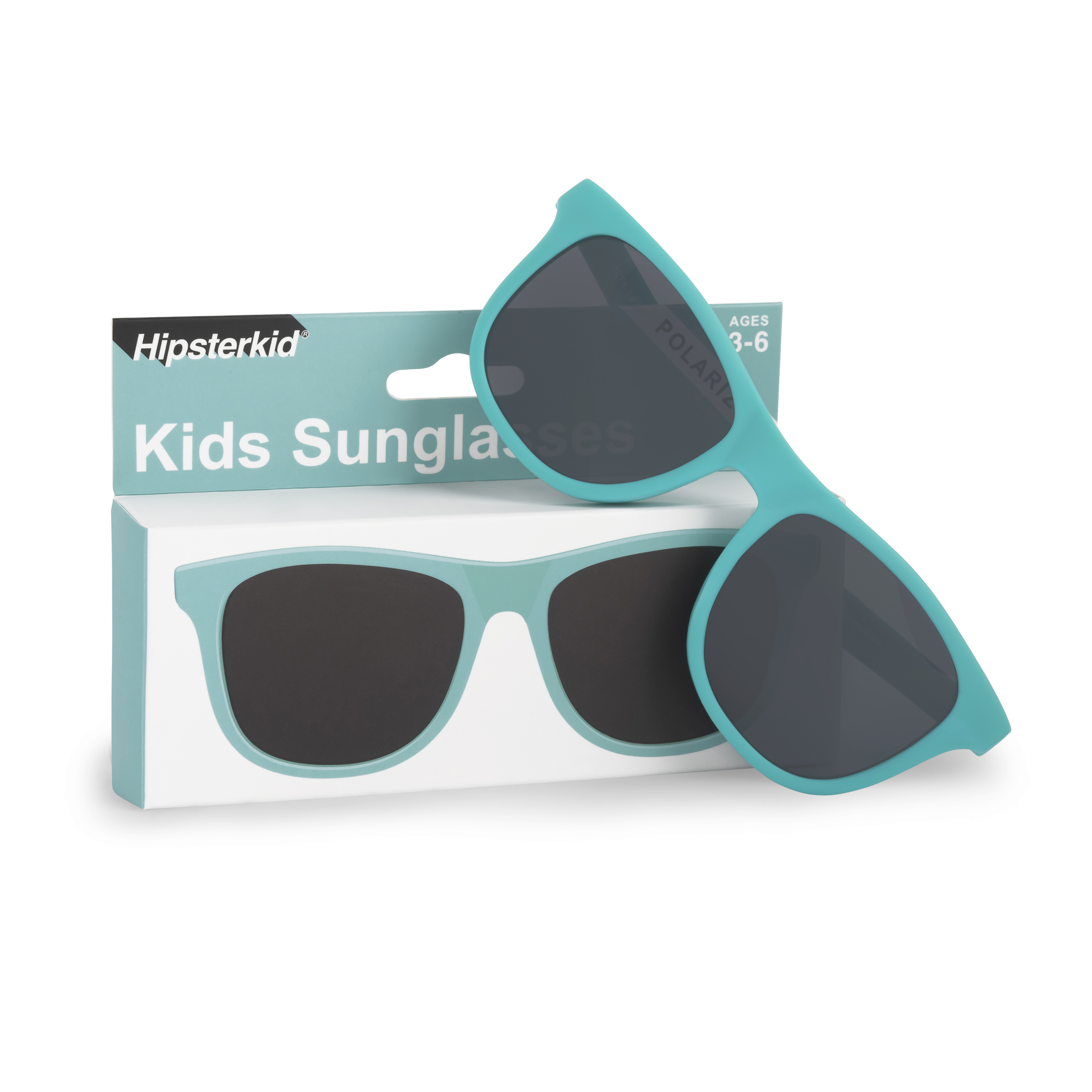 Hipsterkid Real Teal Sunglasses Age 0-2 แว่นกันแดดเด็ก เขียวน้ำทำเล (Logo-H)