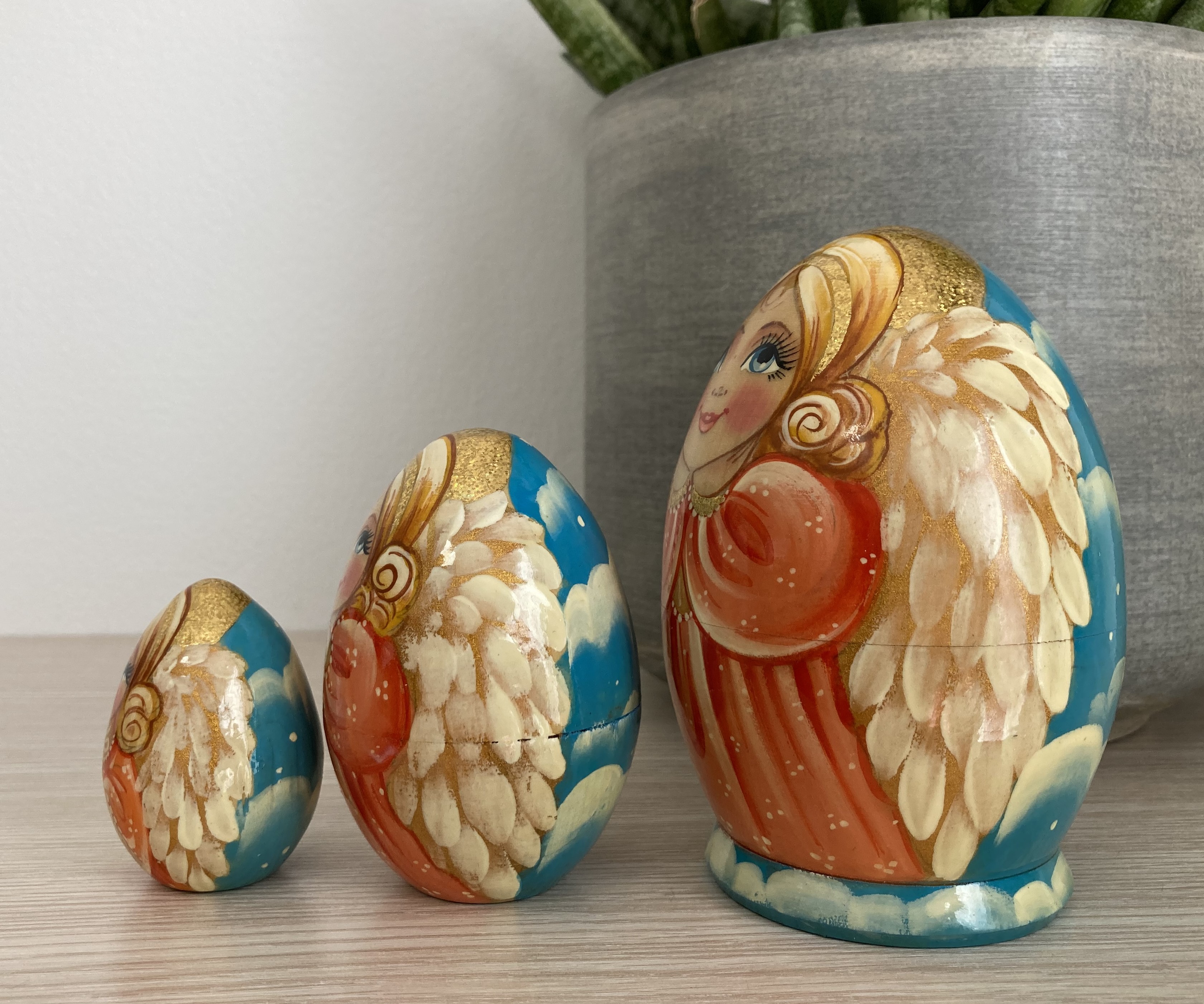 ตุ๊กตาแม่ลูกดกรัสเซีย (Matryoshka) - From Russia With Love "Angel Nesting dolls"