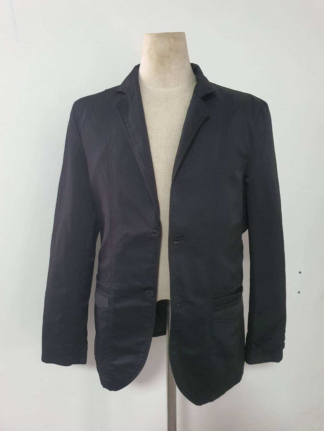 SUIT C0021 เสื้อคลุม ทรงสูท มือสอง สีดำ อก 38 นิ้ว