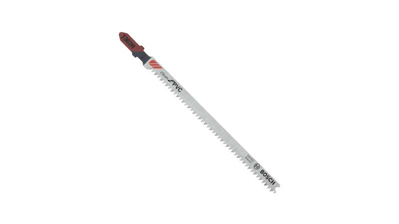 T-SHANK JIG SAW BLADES, BOSCH, T302H3, 3PC 5-1/4 IN 10 TPI CLEAN