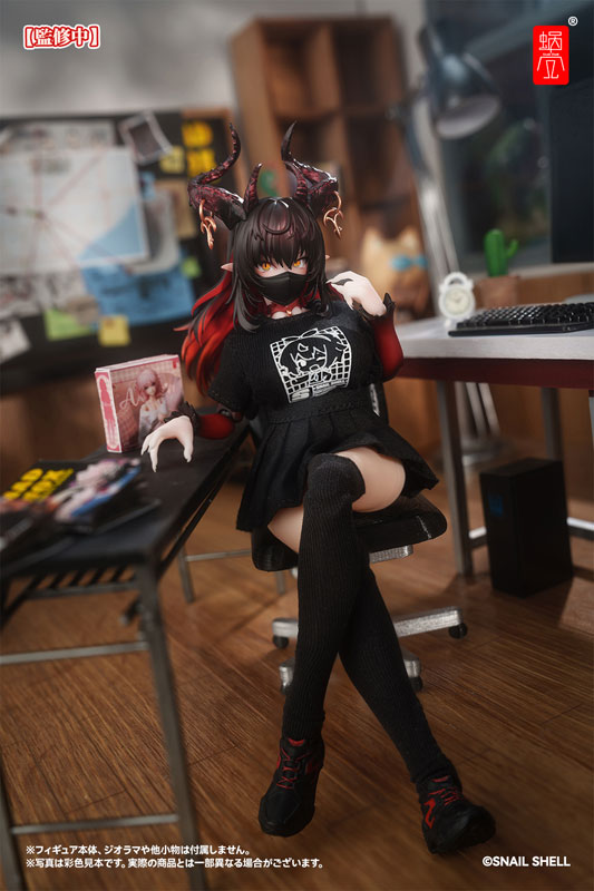 Snail Shell Staff Uniform (Black) Doll Outfit Set Complete Model Optional Part (DOLL ACCESSORY)(Pre-order)