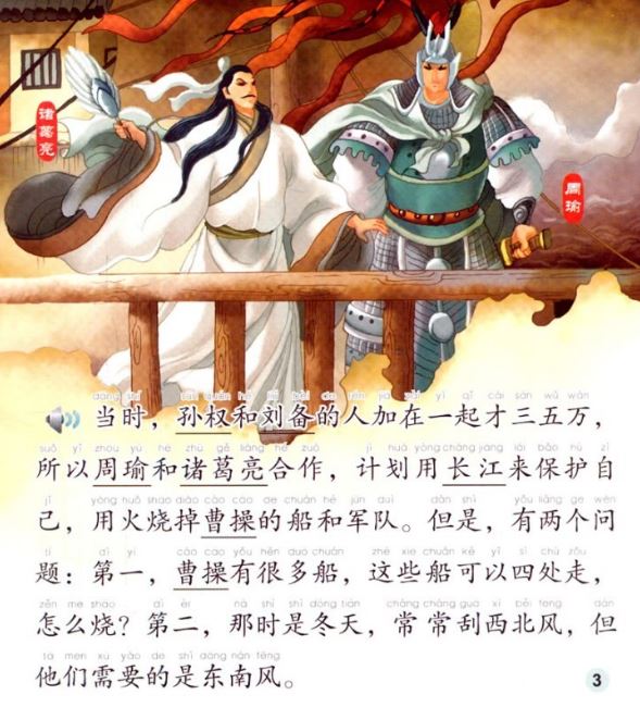 หนังสือการ์ตูนอ่านนอกเวลาภาษาจีน(ระดับกลาง)-เผาทัพเรือโจโฉ+CD 中文小书架—汉语分级读物(中级):经典名著 赤壁之战(含1CD-ROM)The Chinese Library Series - Chinese Graded Readers (Intermediate): Favourite Classics - Battle of Chibi+CD