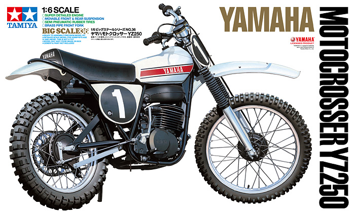 โมเดลมอเตอร์ไซด์ทามิย่า ขนาด 1/6 Tamiya TA16036 Yamaha Motocrosser YZ250