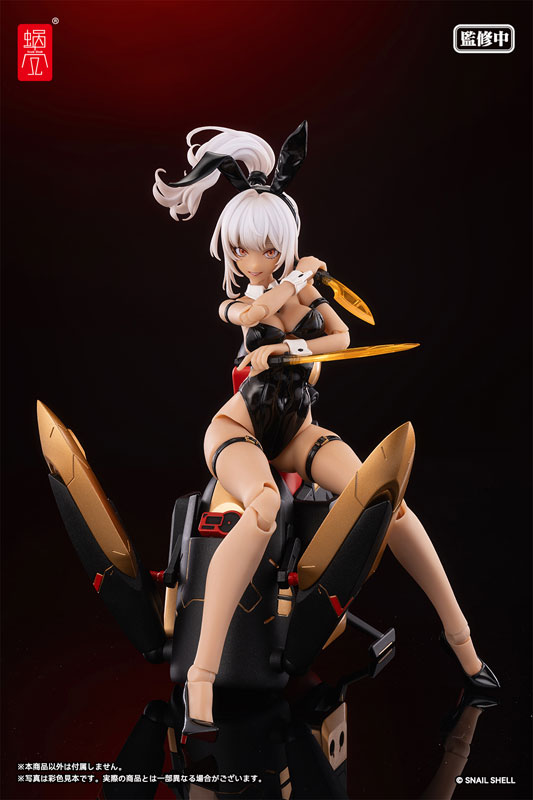 [Exclusive Sale] Cyclone Bunny & Gear Set Deluxe Black Ver. 1/12 Complete Model Action Figure(Pre-order)