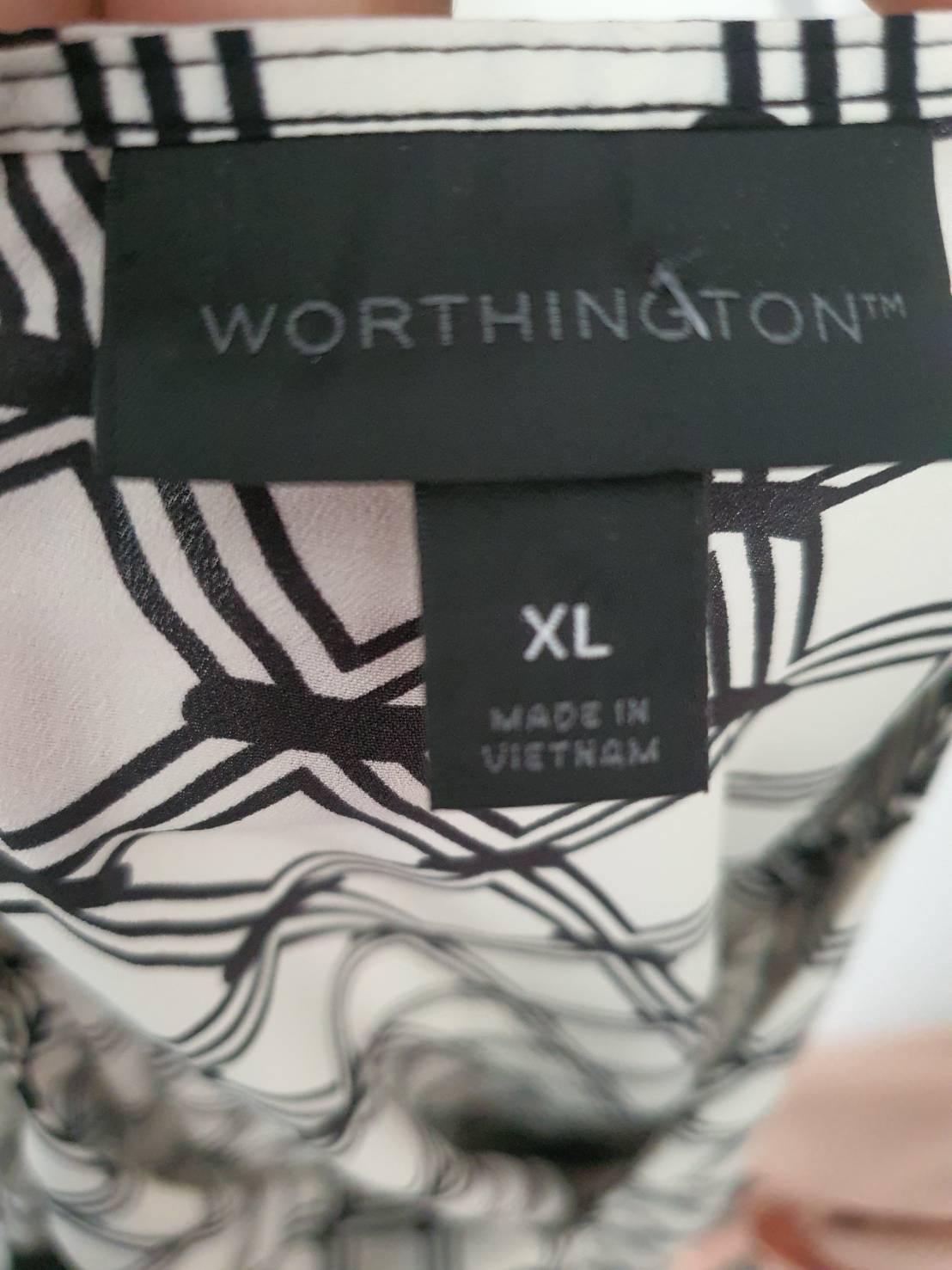 FF05721 เสื้อแฟชั่น ชีฟอง มือสอง แบรนด์ WORTHINGTON อก 42 นิ้ว