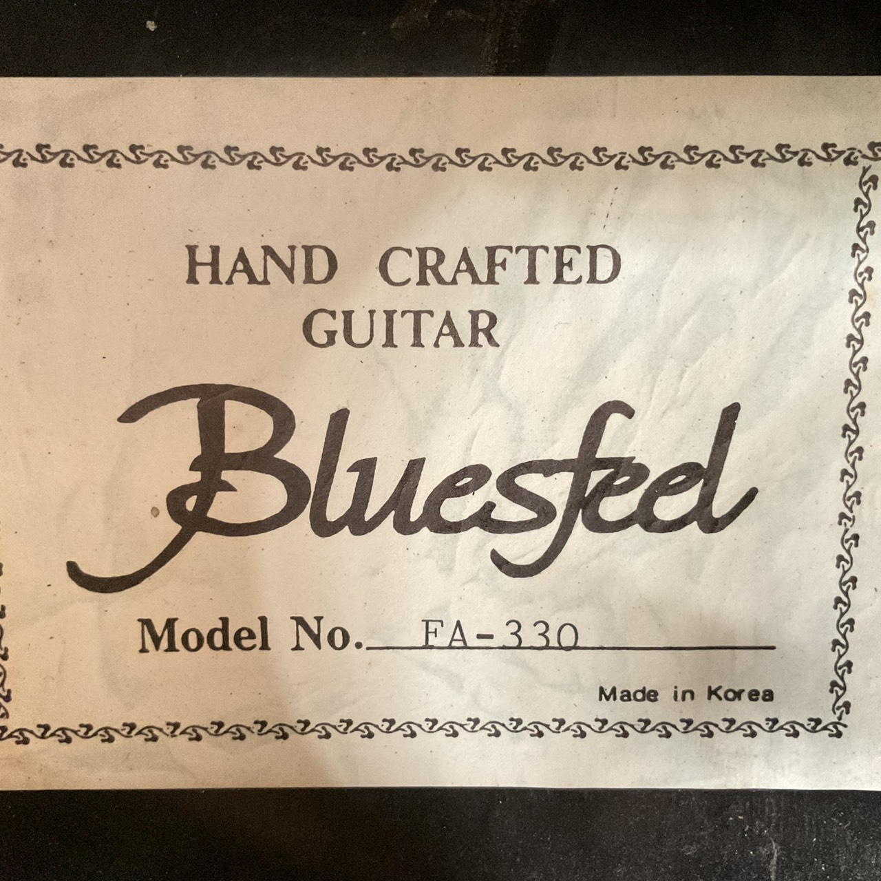 กีต้าร์โปร่งไฟฟ้า Bluesfeel : FA-330