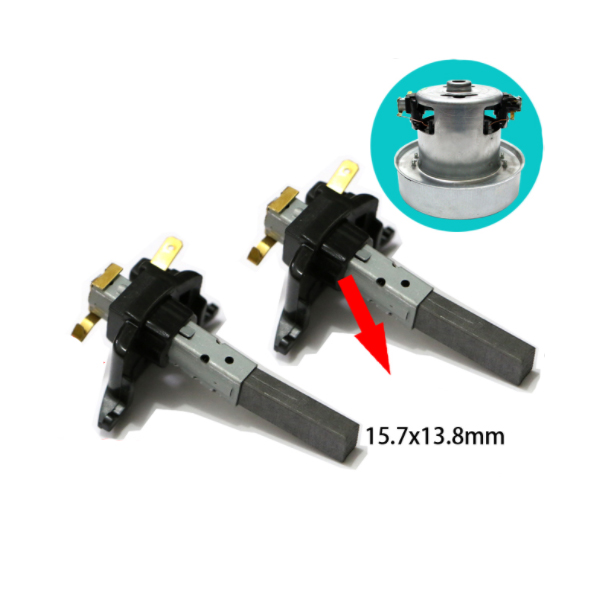DB50017 แปรงถ่านมอเตอร์เครื่องดูดฝุ่น (ราคาต่อคู่) T09 ขนาดรวม 6.4 * 10 * 32 มม.ขนาดรวมปลอกแปรงถ่าน 15.7*13.8 มม.(0.64 * 1.1 * 3.2 ซม)