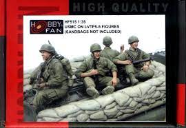 โมเดลฟิกเกอร์ AFV ขนาด 1/35 HF515 US MARINE CORPS LVTP5-5 FIGURES ONLY
