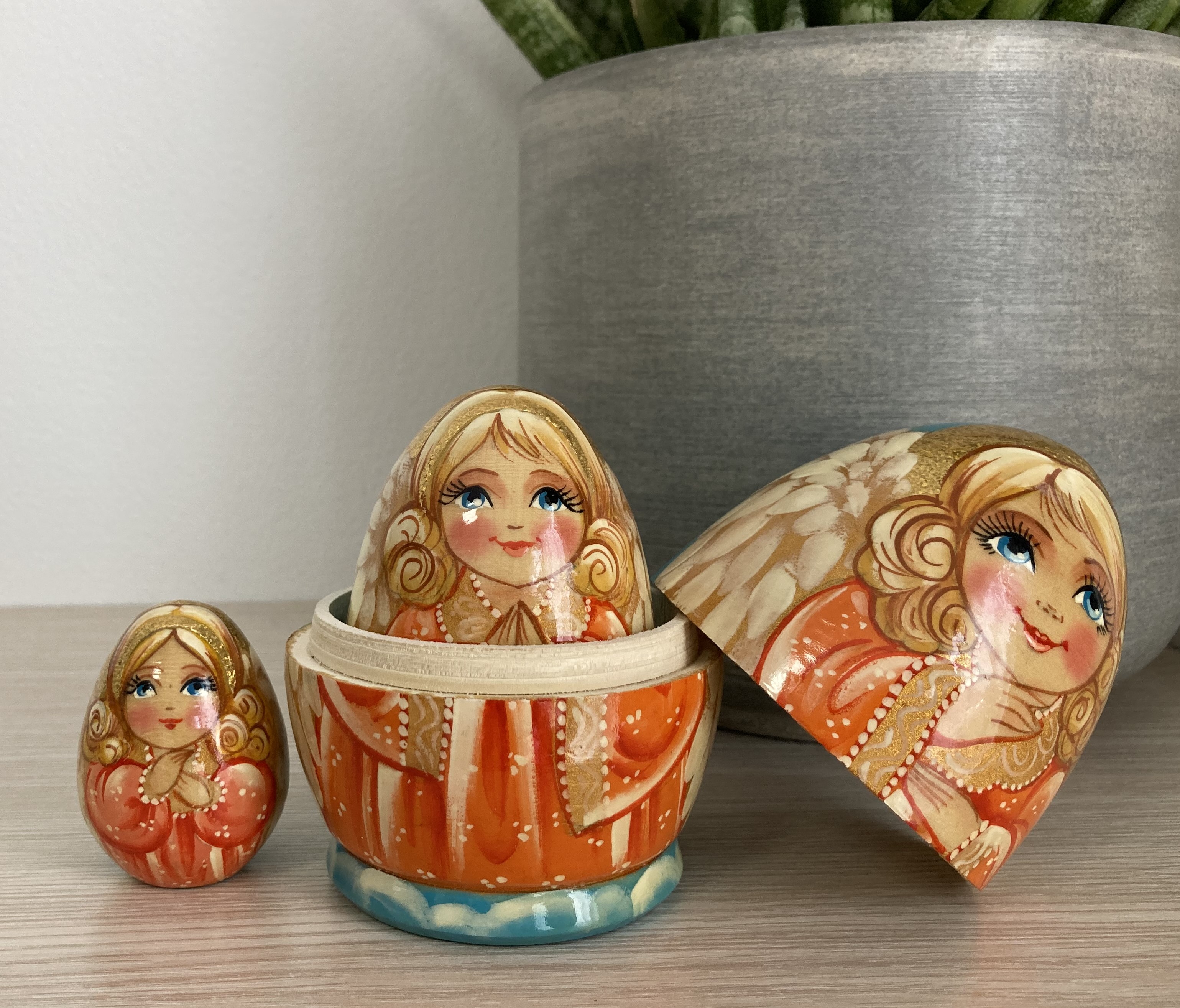 ตุ๊กตาแม่ลูกดกรัสเซีย (Matryoshka) - From Russia With Love "Angel Nesting dolls"