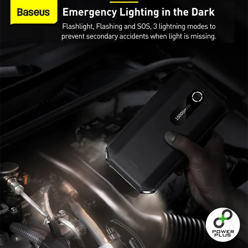เครื่องจั๊มสตาร์ทรถยนต์ จั้มสตาร์ท Baseus Car Jump Starter 10000 mAh
