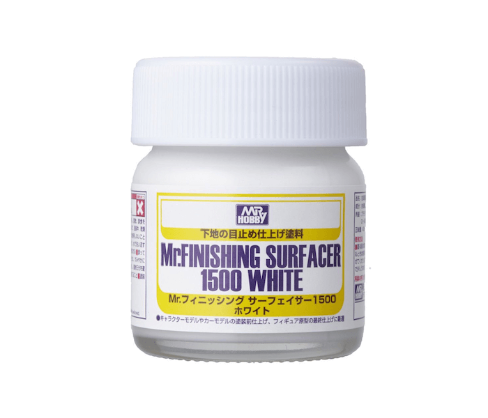 สีรองพื้นโมเดลมิสเตอร์ฮอบบี้แบบขวด SF291 Mr.Finishing Surfacer 1500 White Bin Type (สีขาว)