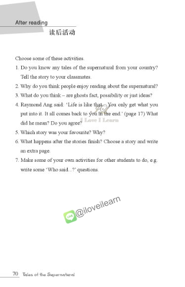 หนังสืออ่านนอกเวลาภาษาอังกฤษเรื่อง Tales of the Supernatural (ระดับ 3) Tales of the Supernatural (Level 3)