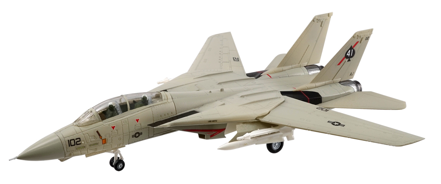 โมเดลเครื่องบินรบจำลอง ยี่ห้อเอฟทอย ขนาด 1/144 ชุด Tom Cat Memories #1 US Navy 41st Battle Squadron [Black Aces] กองทัพสหรัฐ