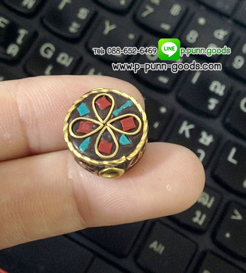 ลูกปัดอินโดนีเซีย 16 มม.(Handmade Indonesia Beads)