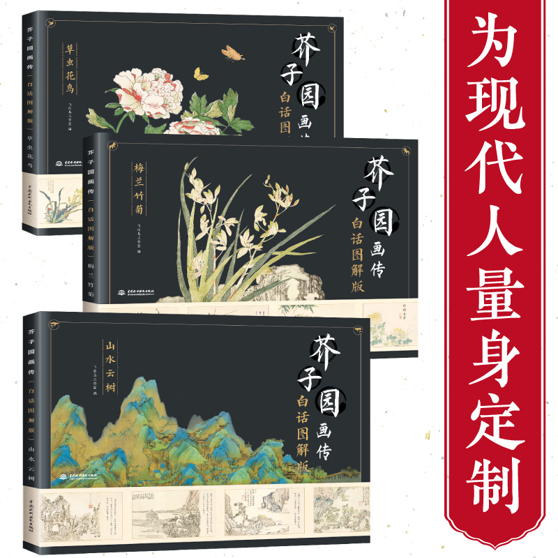(Pre-order) หนังสือสอนวาดภาพสไตล์จีน 1 ชุด มี 3 เล่ม