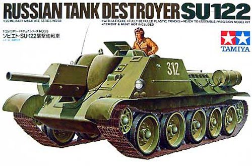 โมเดลรถถังทามิย่า ขนาด 1/35 Tamiya TA35093 Russian Tank Destroyer SU122