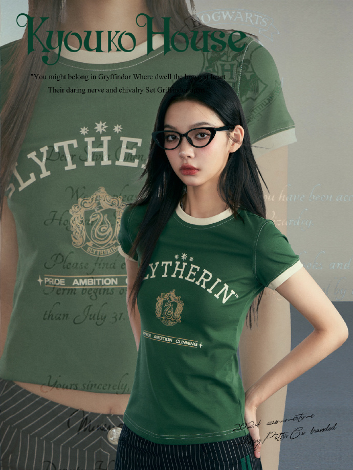[Pre-Order] Kyouko x Harry Potter เสื้อยืด คอกลม แขนสั้น S/2024
