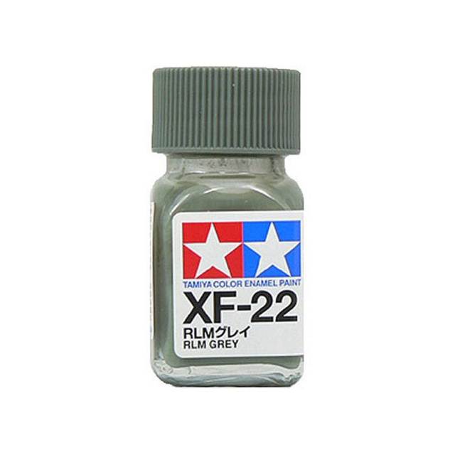 สีทาโมเดล สูตรน้ำมัน สีอีนาเมล สีเพ้นฟิกเกอร์ ทามิย่า Tamiya Enamel XF-22 RLM Grey (10 ml)
