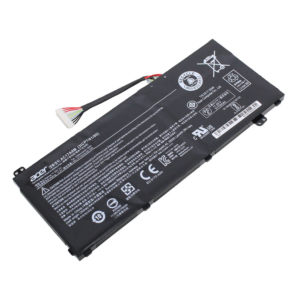 Acer แบตเตอรี่ AC17A8M Acer TravelMate X3 TMX314-51 , X3 X314-51 , X TMX314-51 , Spin 3 SP314-52 Series (ของแท้)