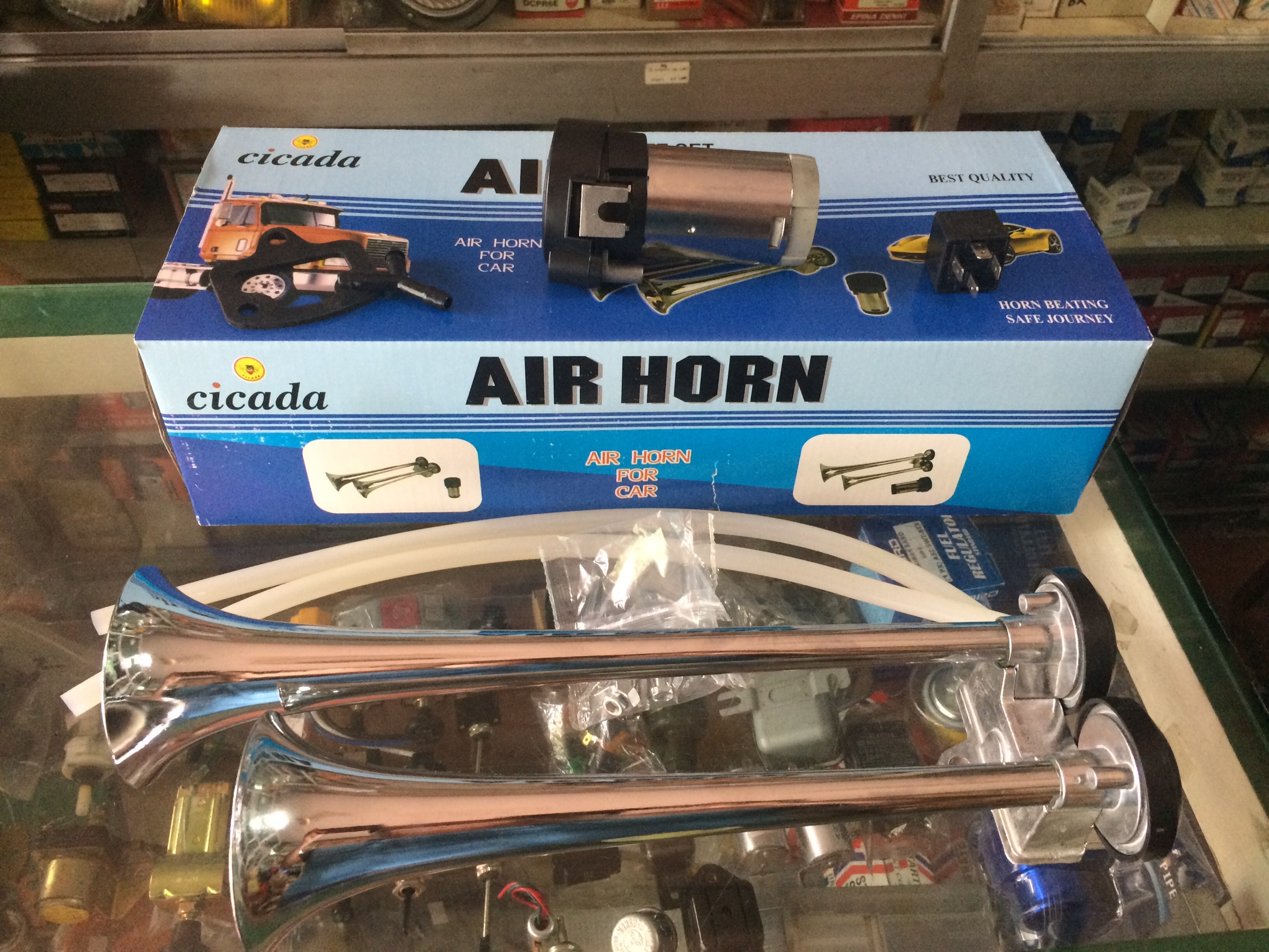 แตรด่วนมอเตอร์ไฟฟ้า 2 ปาก 12V 24V