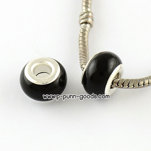 ลูกปัดเรซิน (Resin European Beads) 14x9มม.