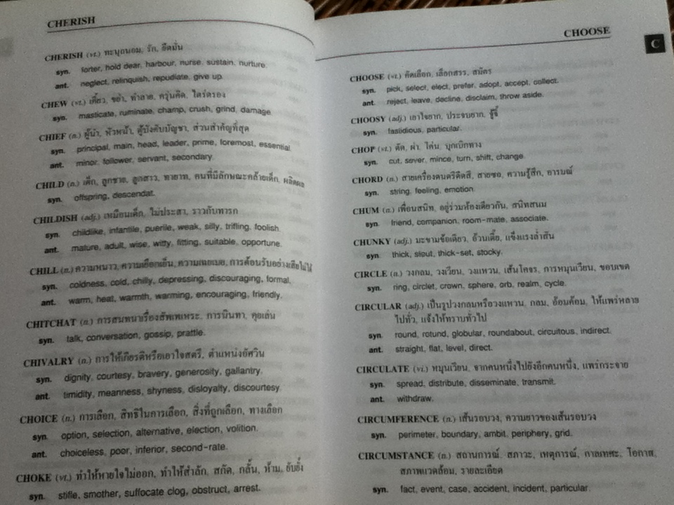 พจนานุกรมคำเหมือน & คำตรงข้าม