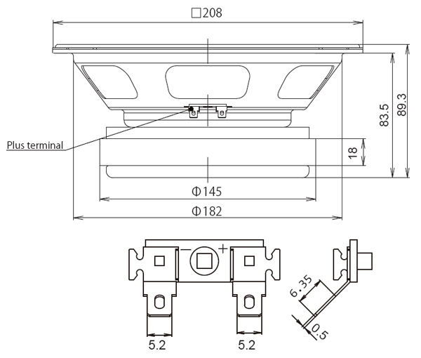 ดอกลำโพง Fostex FE206NV 8" Full Range