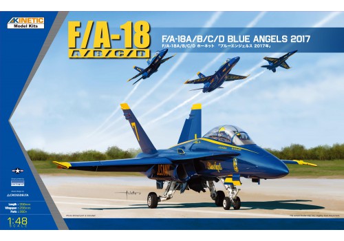 โมเดลเครื่องบินรบ Kinetic Model 1/48 KI-K48073 USN BLUE ANGLE 2017 F/A-18A/B/C/D