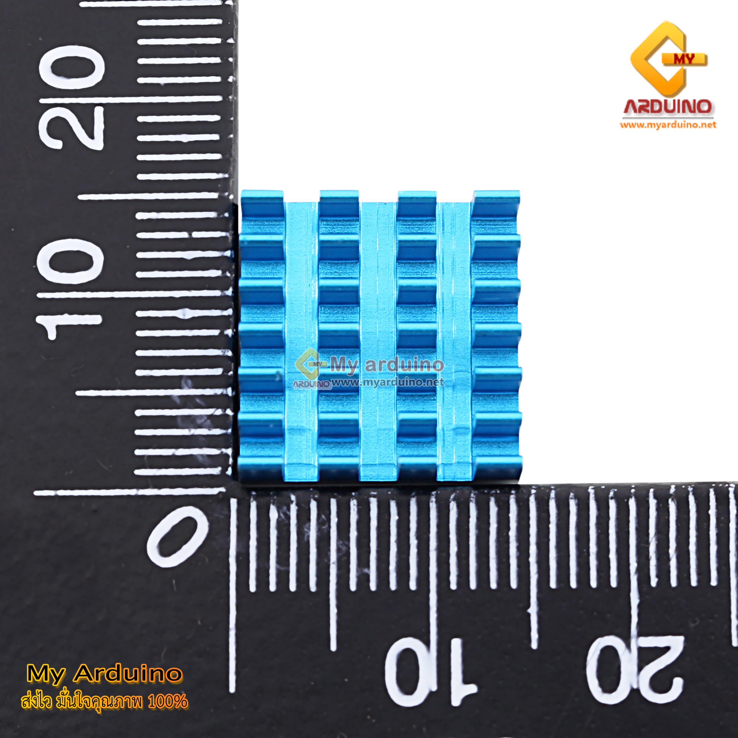 แผ่นระบายความร้อน Heat Sink 3 ชิ้น สำหรับ Raspberry Pi4 สีฟ้า - ขาย ...