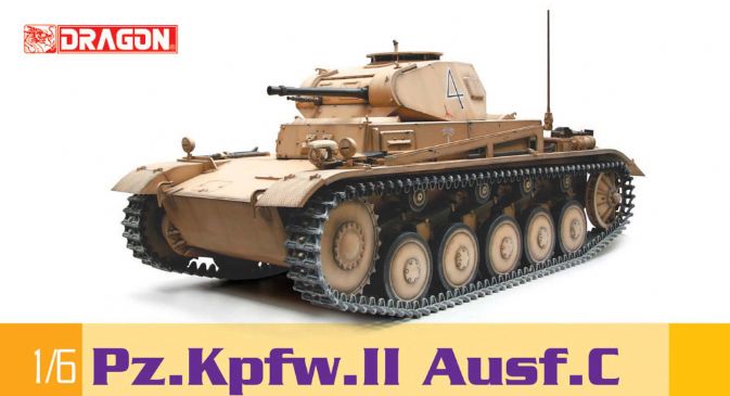 โมเดลรถถังจำลอง Dragon Models 1/6 DRA75045 Pz.Kpfw.II Ausf. C 1/6