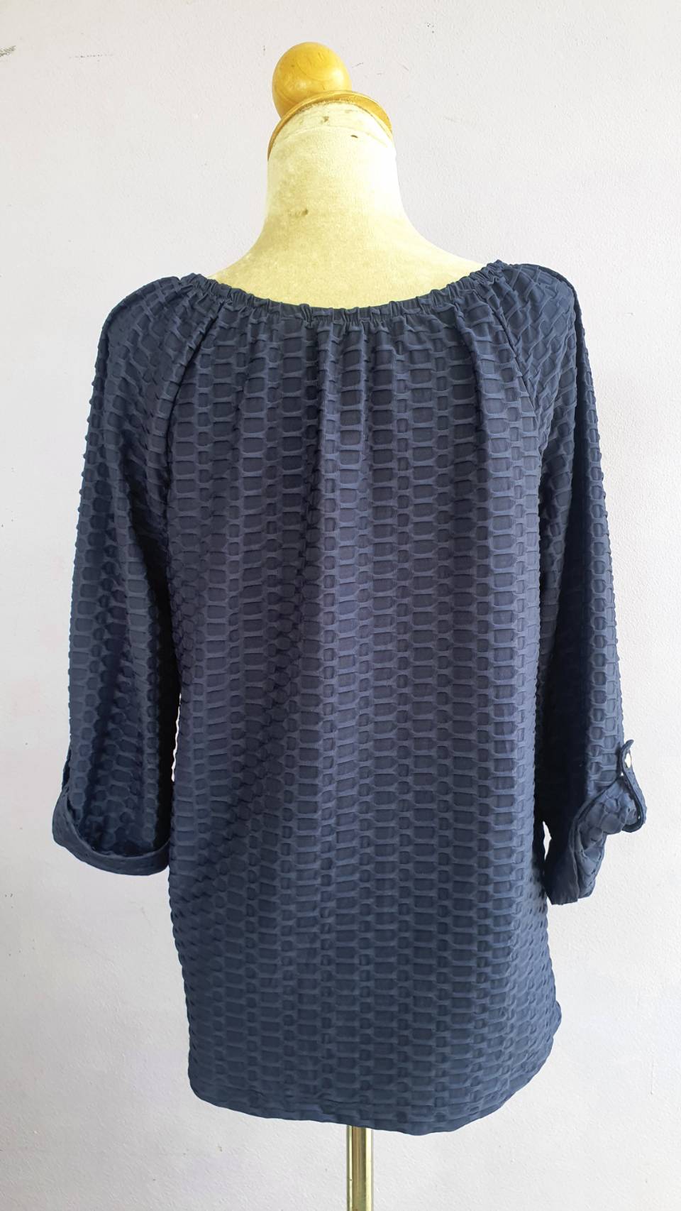 FF03512 เสื้อแฟชั่น สีกรม มือสอง แบรนด์ NOTATIONS อก 40-43 นิ้ว