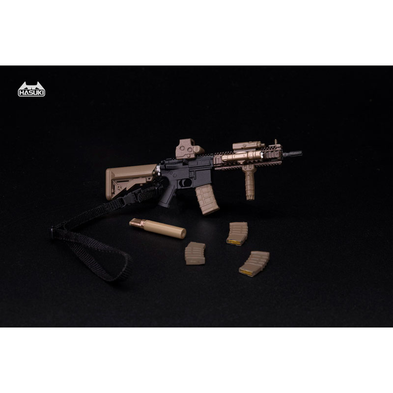 WM-04A Assault Rifle Set Black Gold 1/12 Action Figure Complete Model Option Part(Pre-order)