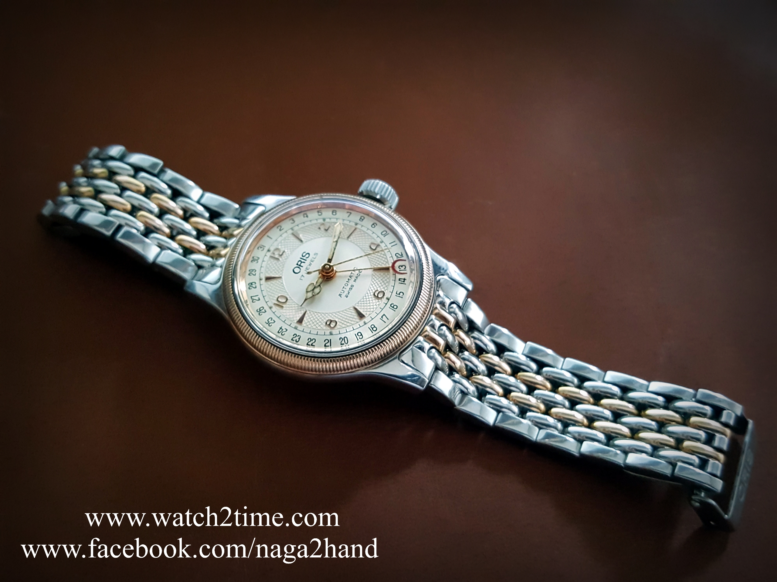 ขาย นาฬิกาข้อมือ Oris Big Crown made Swiss ทอง 2 กษัตริ